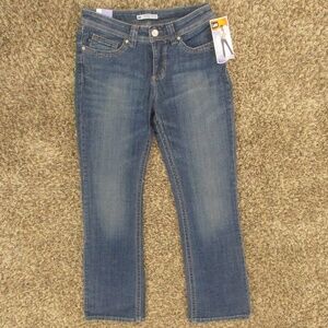 Lee Jeans Women's 6 Dark Wash Bootcut Mid‎ Rise Stretch Denim Slender Secret